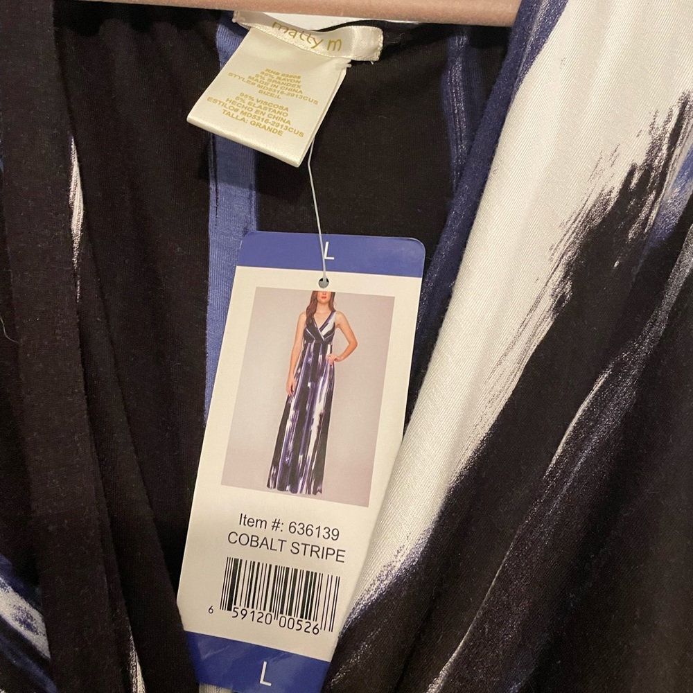 Matt’s M Dress Cobalt Large New